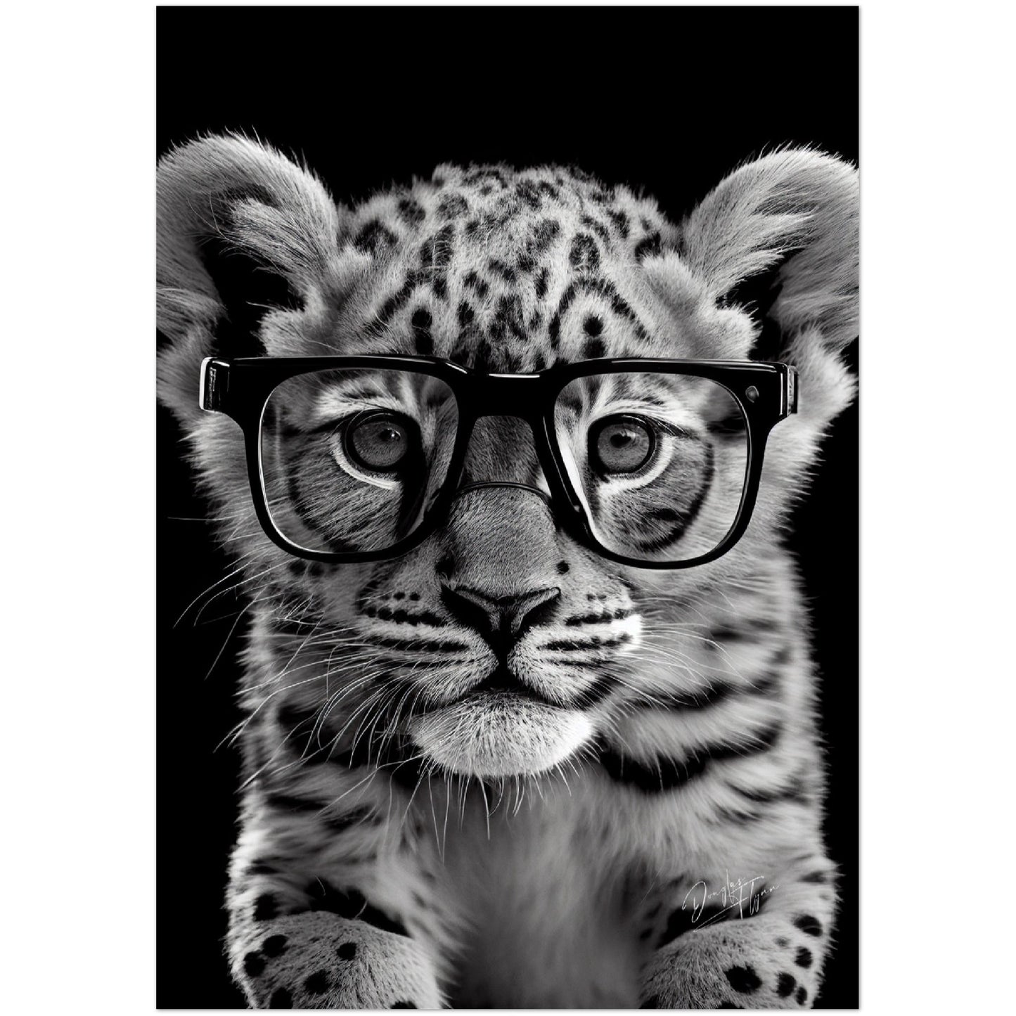 »Brainy Bengal« retro poster