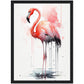 »Vibrant Flamingo Dreams« retro poster