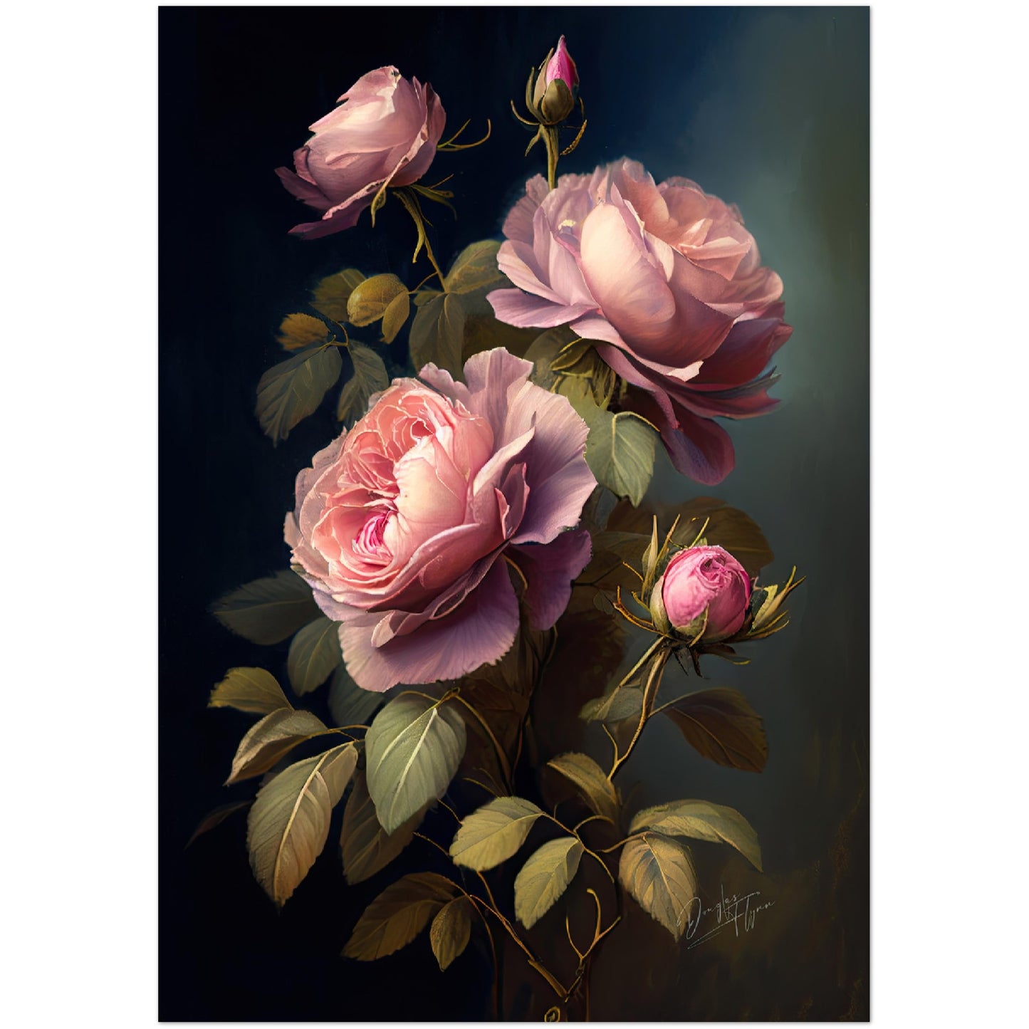 »Gentle Beauty« retro poster