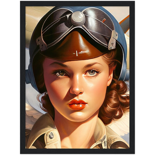 »Love making loops and rolls« retro poster