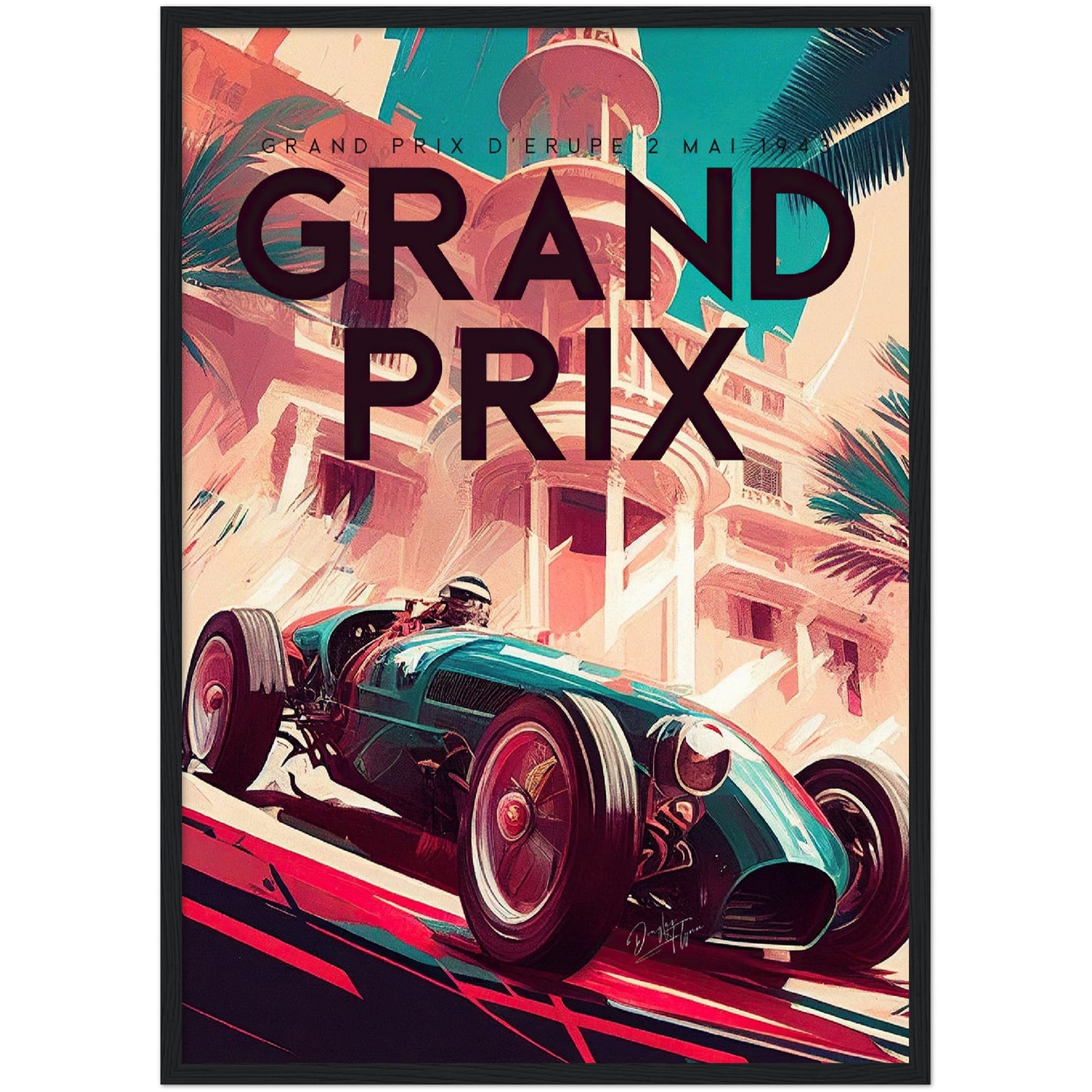 »Quantum of Racing History« retro poster