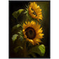 »Intimate Florals« retro poster