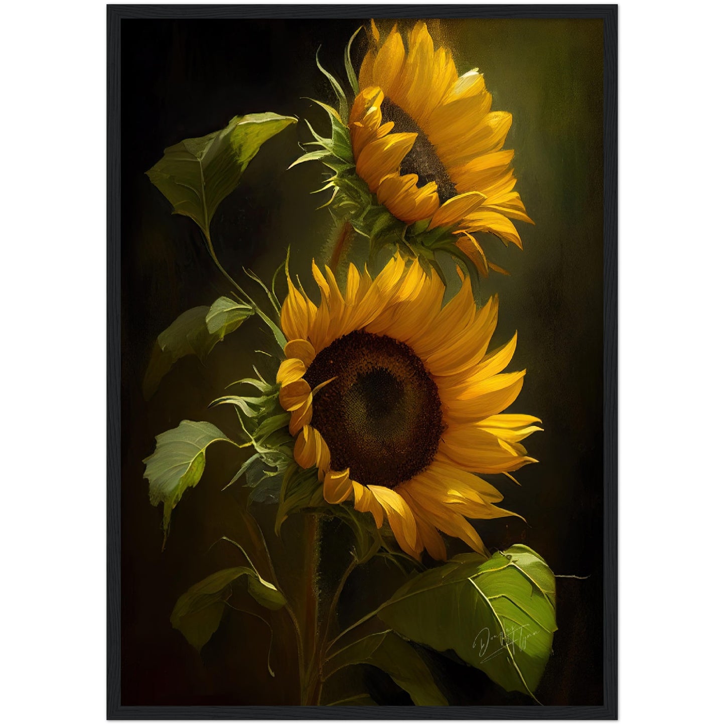 »Intimate Florals« retro poster