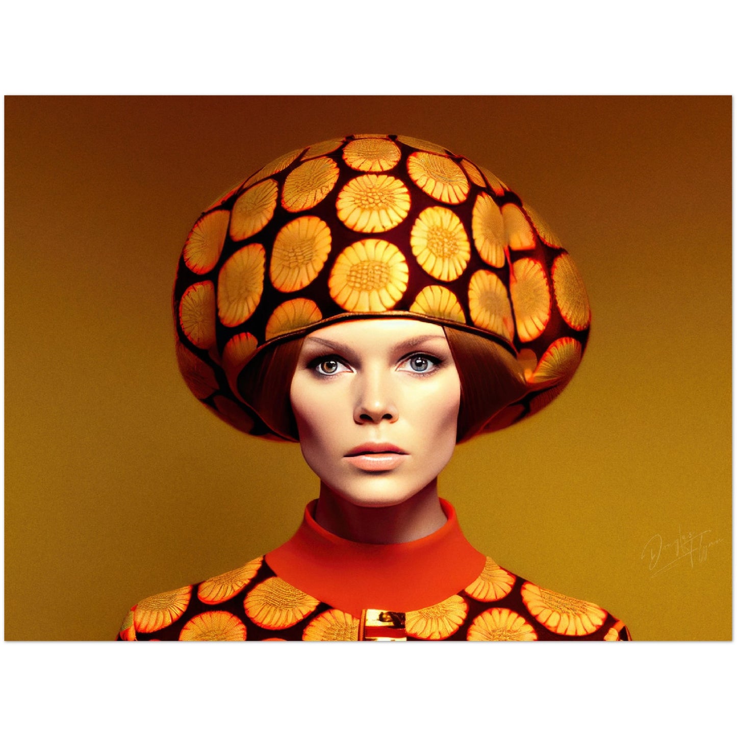 »Hypnotic Hues« retro poster