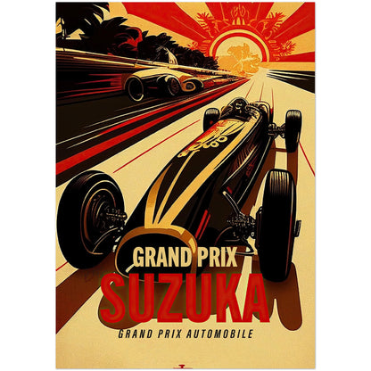 »Glory of Grand Prix Racing« retro poster