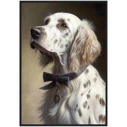 »English Setter med rosett«
