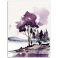 »Purple Serenity« retro poster