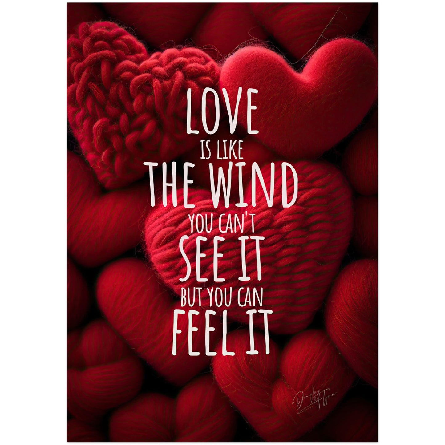 »Love Is Like The Wind« retro poster