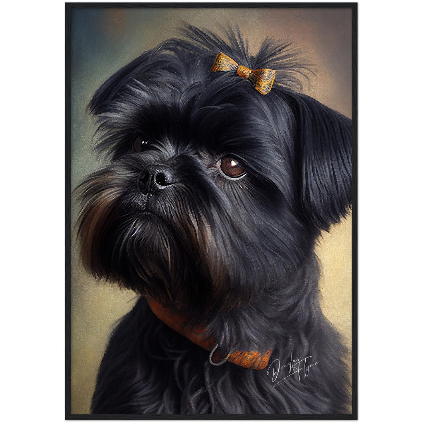 »Affenpinscher med rosett«