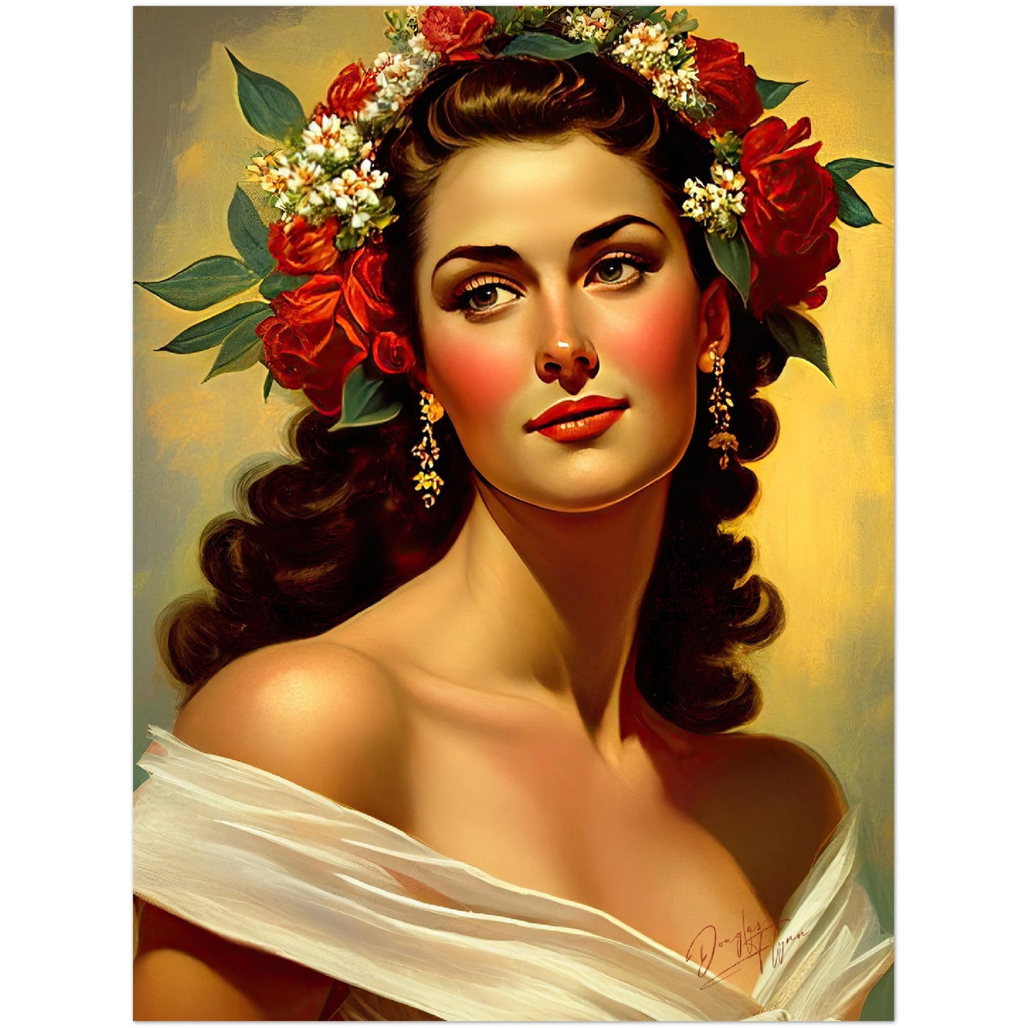 »Blissful Moments« retro poster