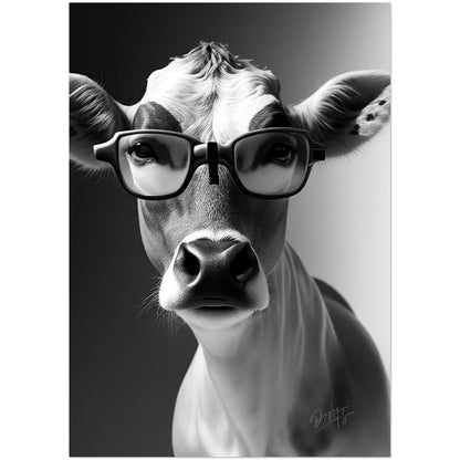 »Brainy Baby Cow« retro poster