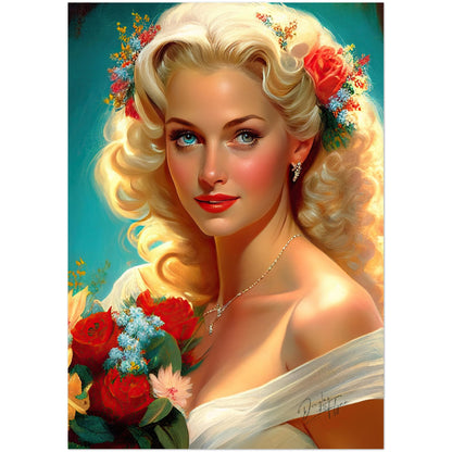 »Bridal Elegance on Stage« retro poster