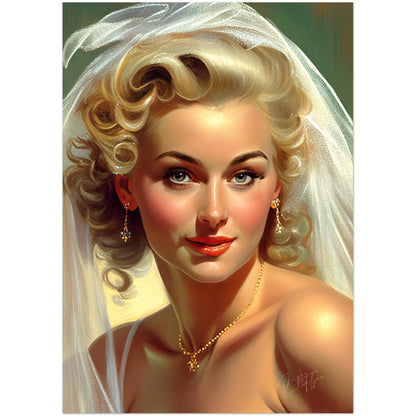 »Bridal Vintage Chic« retro poster