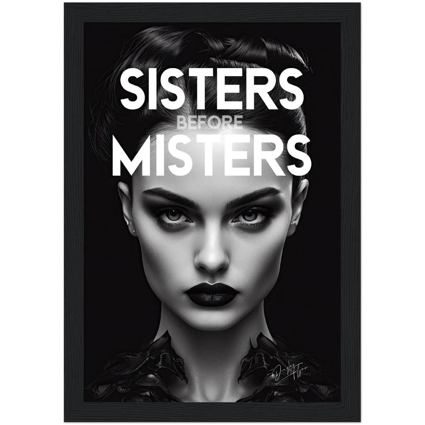 »Sisters Before Misters« retro poster