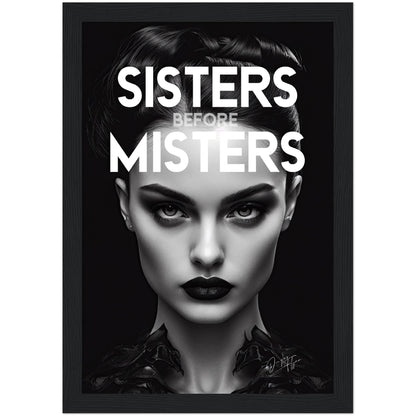 »Sisters Before Misters« retro poster