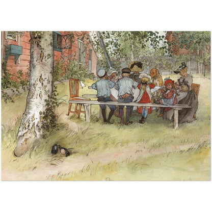 »Frukost under stora björken« av Carl Larsson