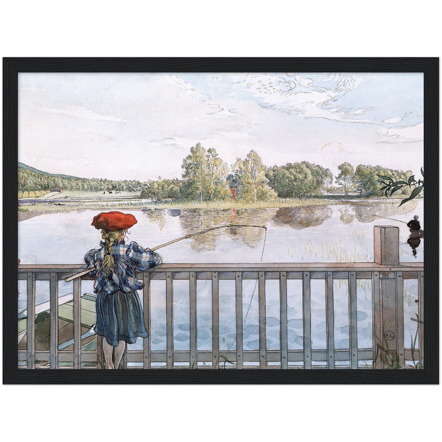 »Lisbeth metar« av Carl Larsson