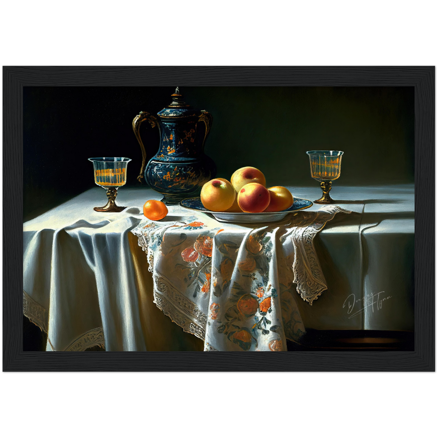 »Luxury at the table« retro poster