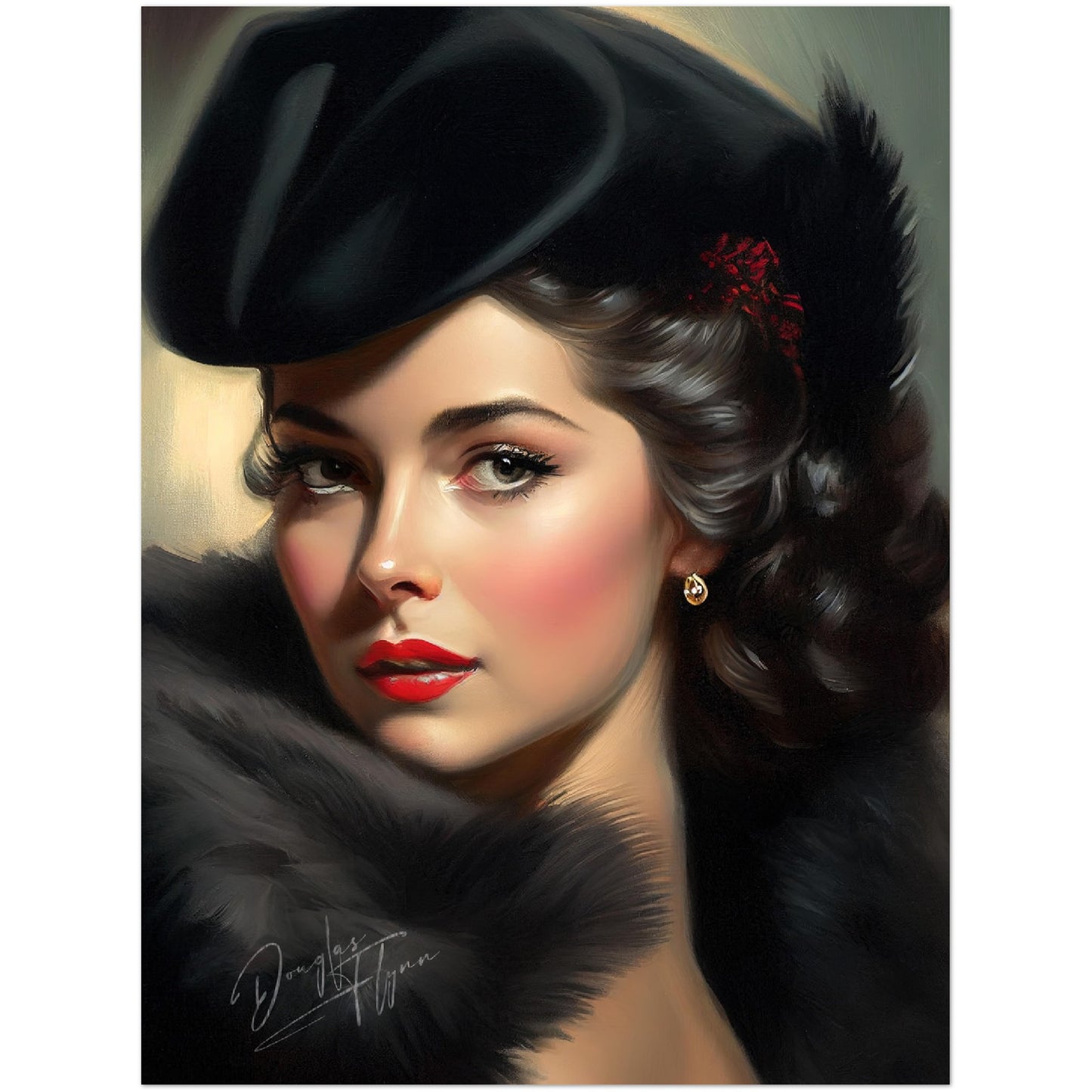 »Elizabeth's Elegance« retro poster