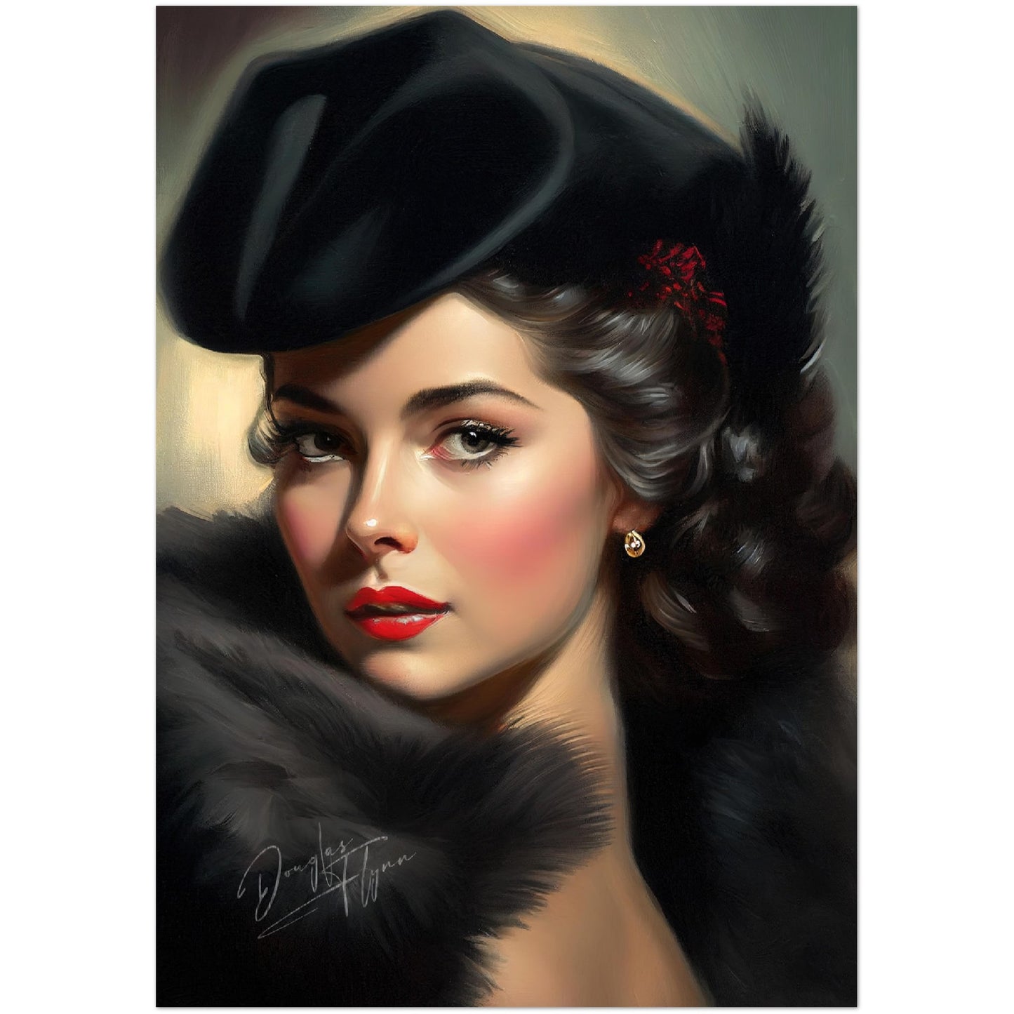 »Elizabeth's Elegance« retro poster