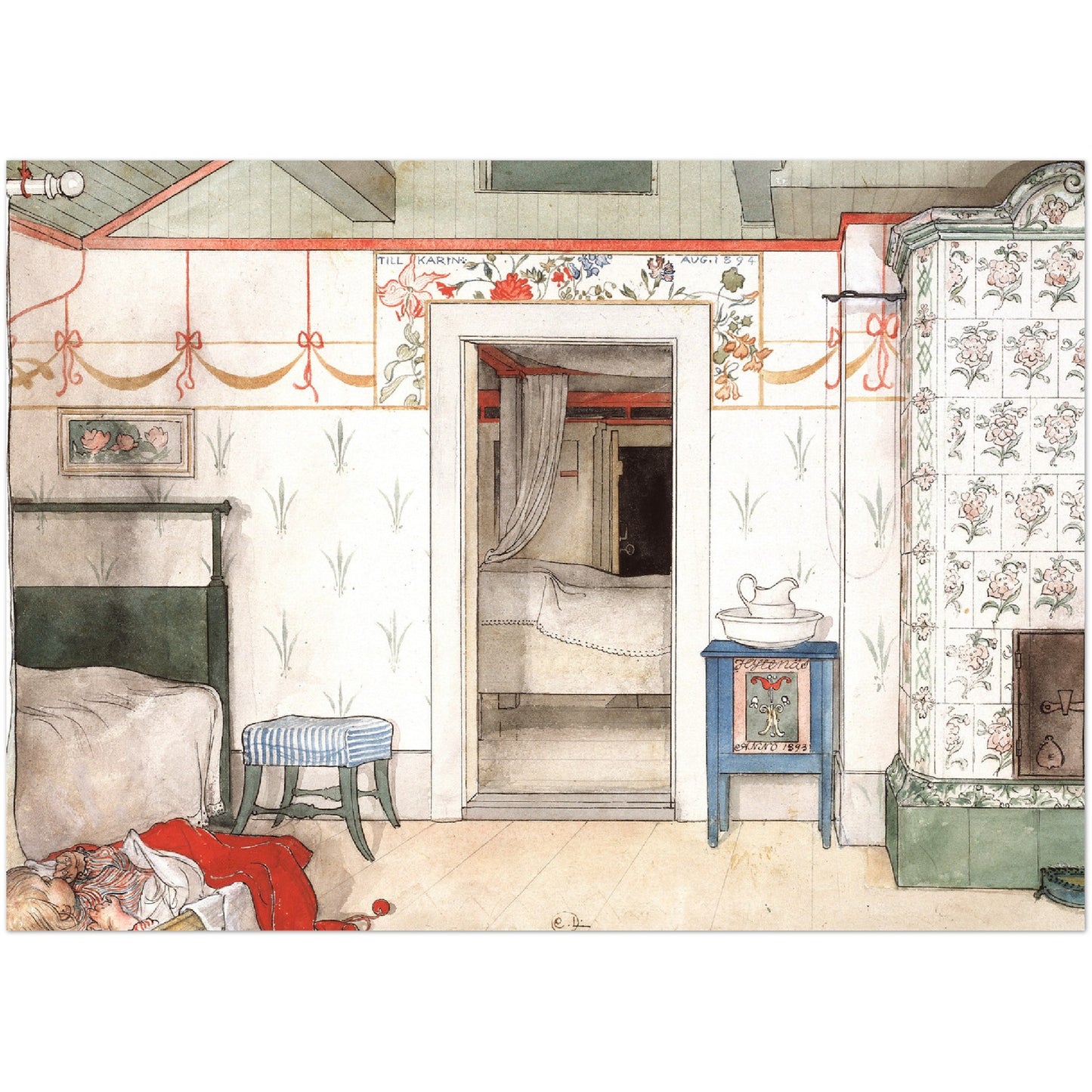 »Britas tupplur« av Carl Larsson
