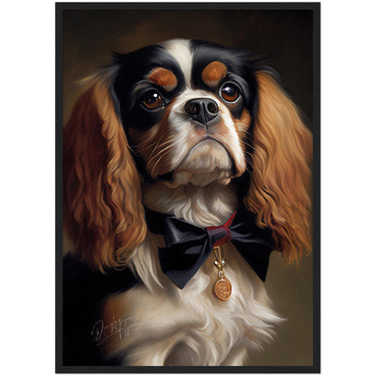 »Cavalier King Charles Spaniel med rosett«