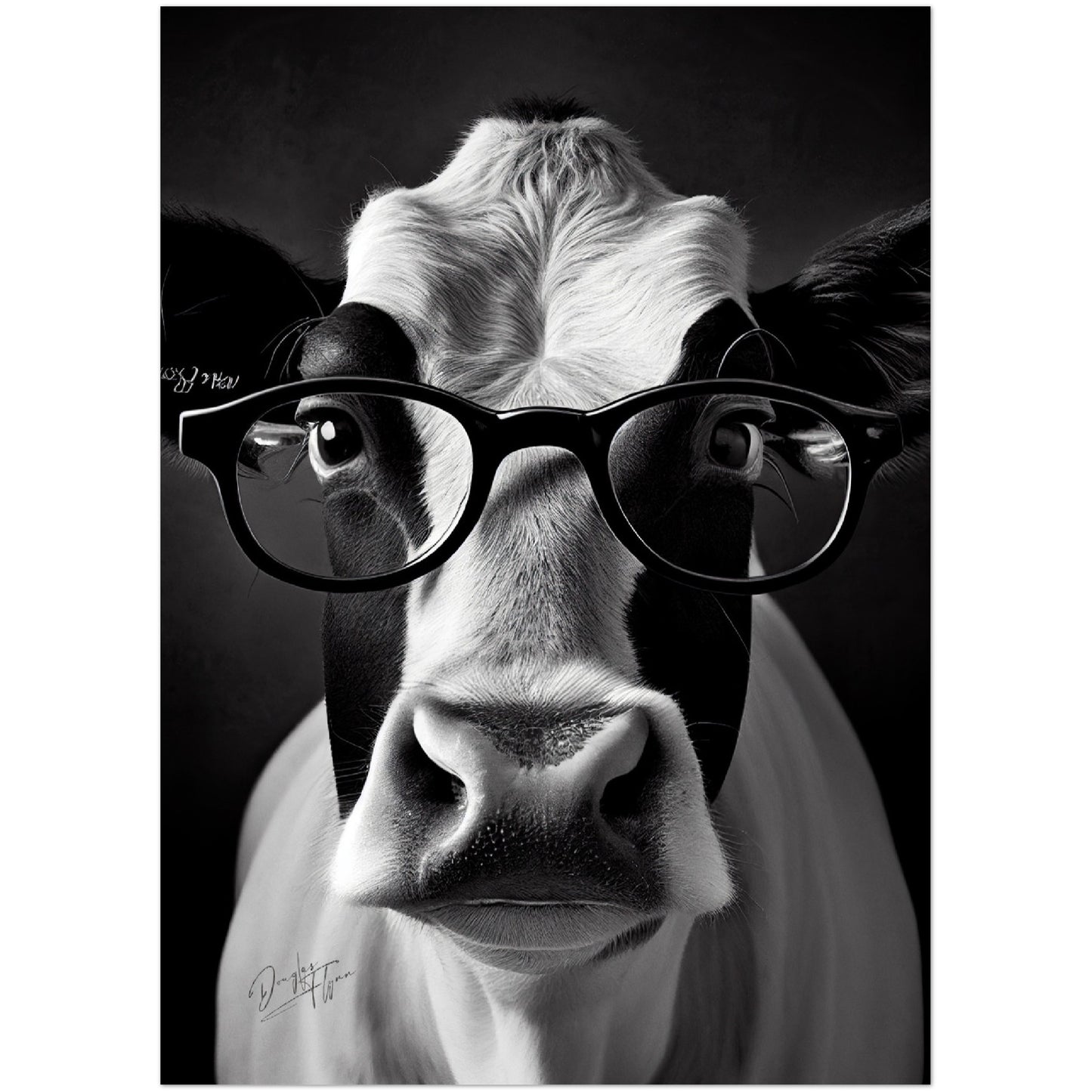 »Cattle Genius« retro poster