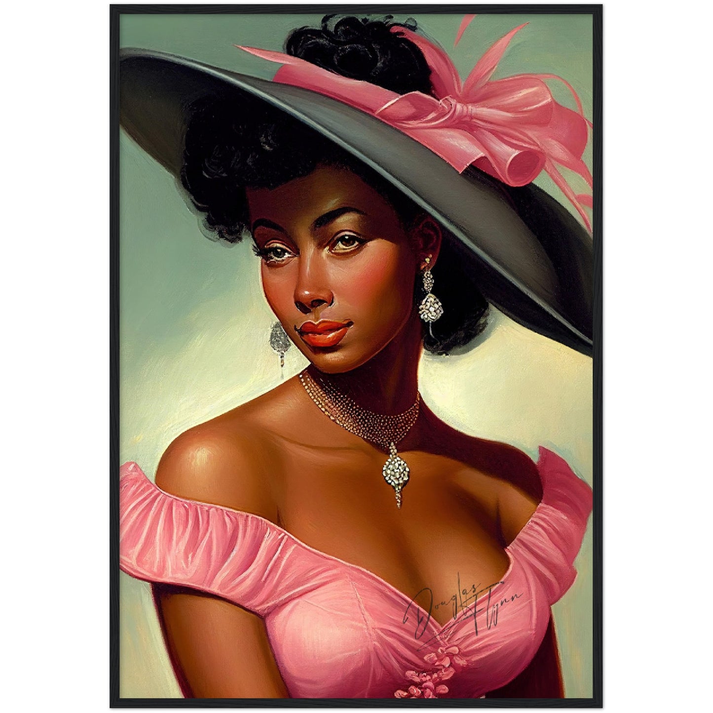 »Rachel's Regal Gaze« retro poster