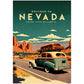 »Nevada, travel poster no 1« retro poster