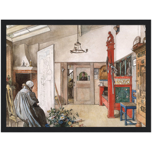 »Ateljén, ena hälften« av Carl Larsson
