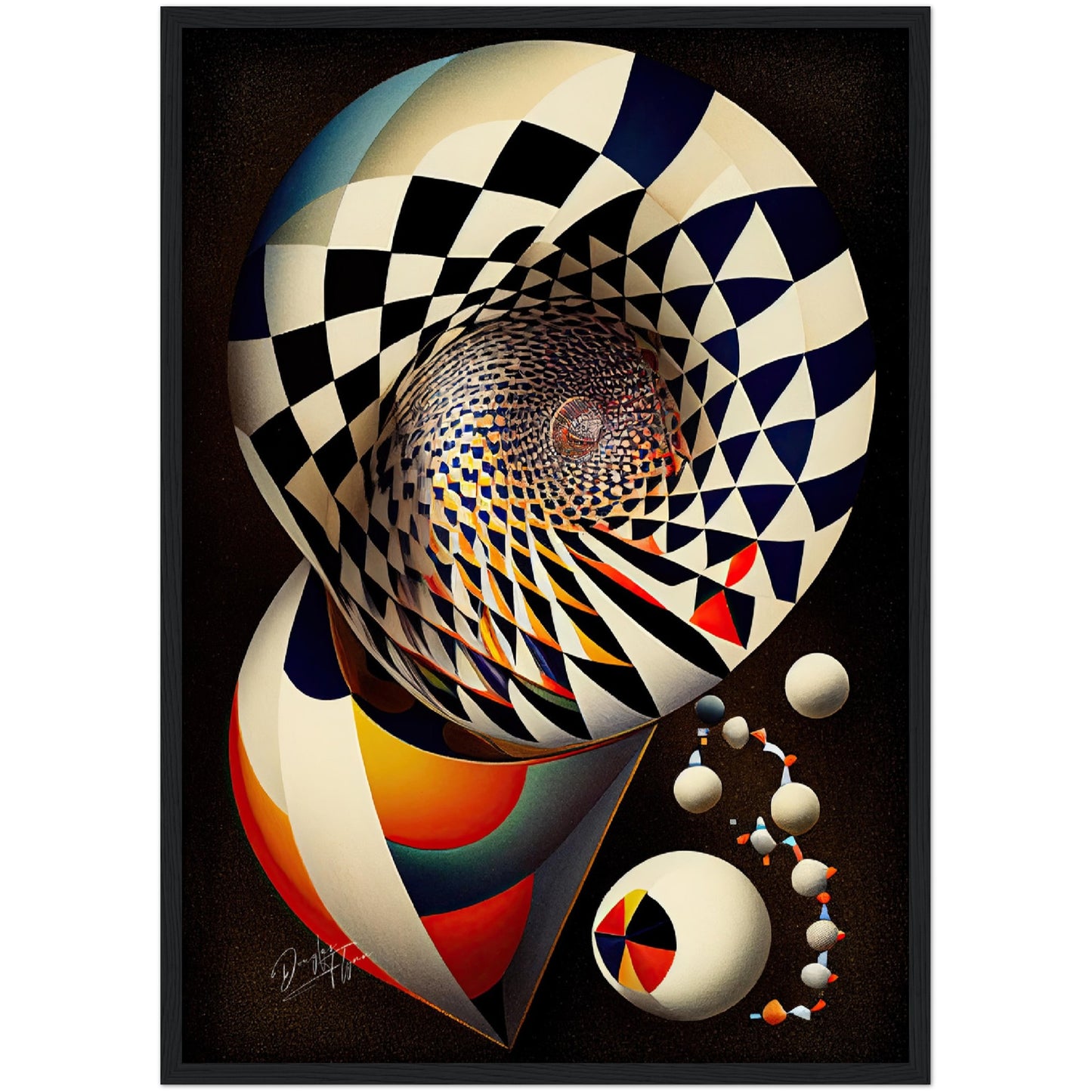»Chromatic Compositions« retro poster