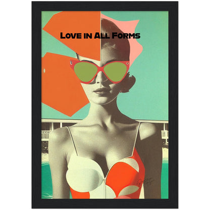 »Love in All Forms«retro poster