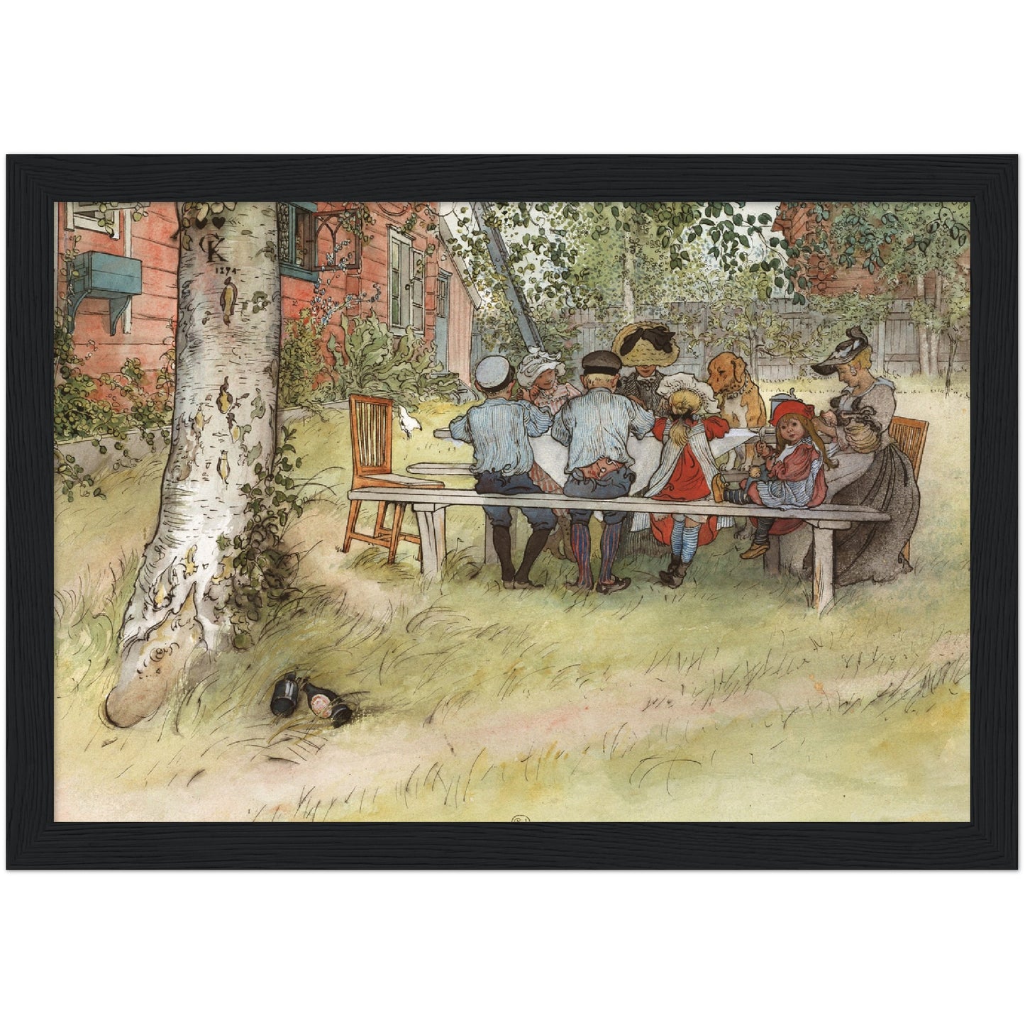 »Frukost under stora björken« av Carl Larsson