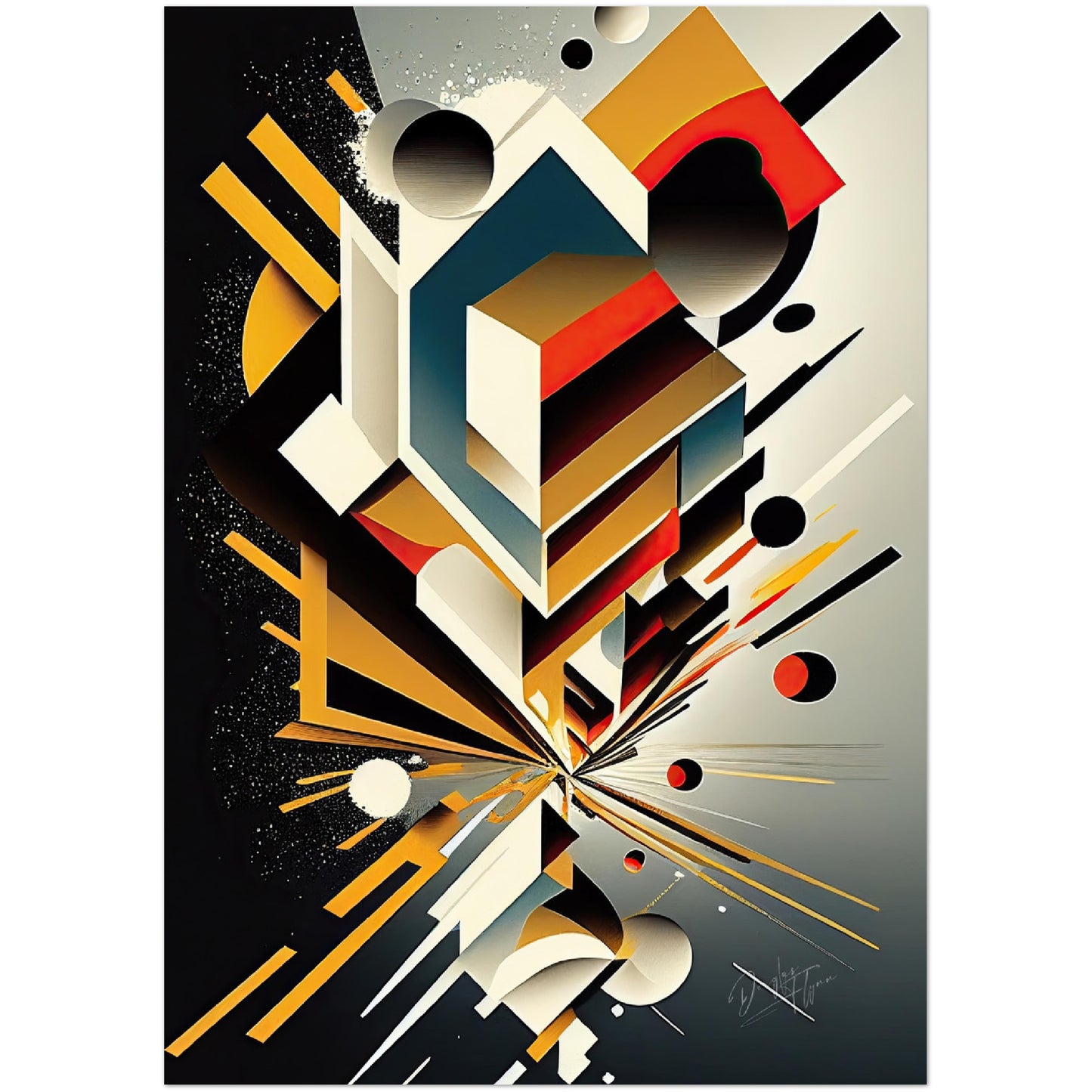 »Powerful Linear Dynamics« retro poster