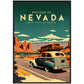 »Nevada, travel poster no 1« retro poster