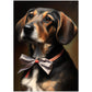 »Basset Hound med rosett«
