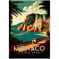 »Monaco, travel poster« retro poster