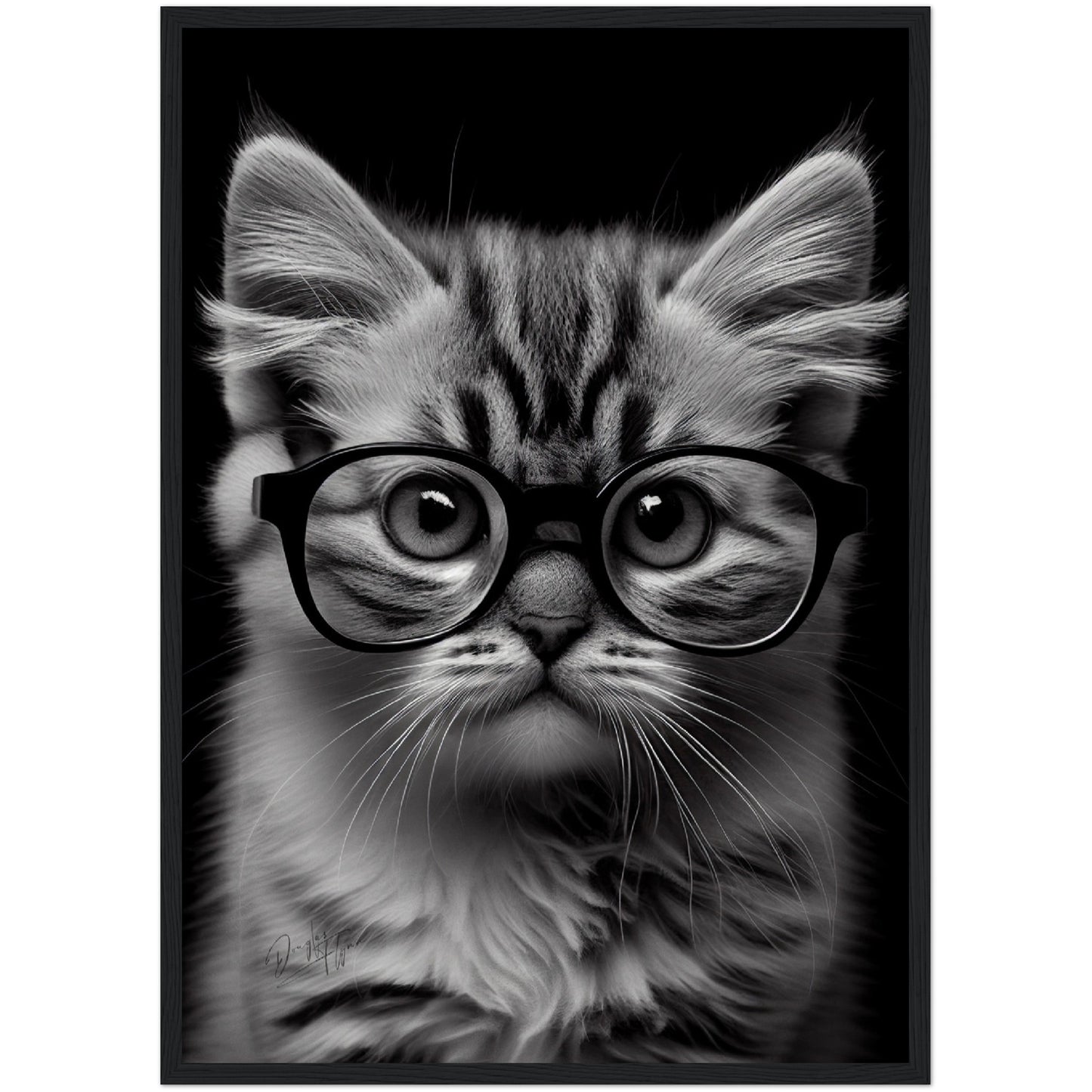 »Wise Whiskers« retro poster