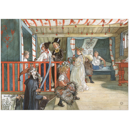»Namnsdag på härbret« av Carl Larsson