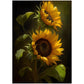 »Intimate Florals« retro poster