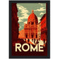 »Rome, travel poster no 1« retro poster