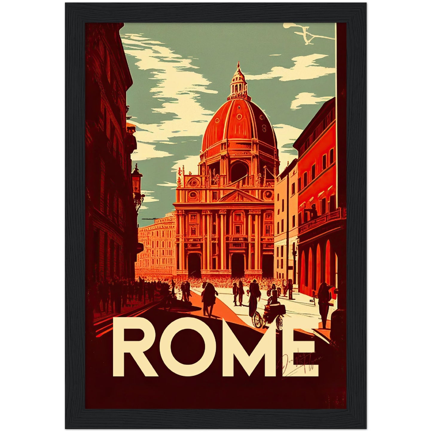 »Rome, travel poster no 1« retro poster