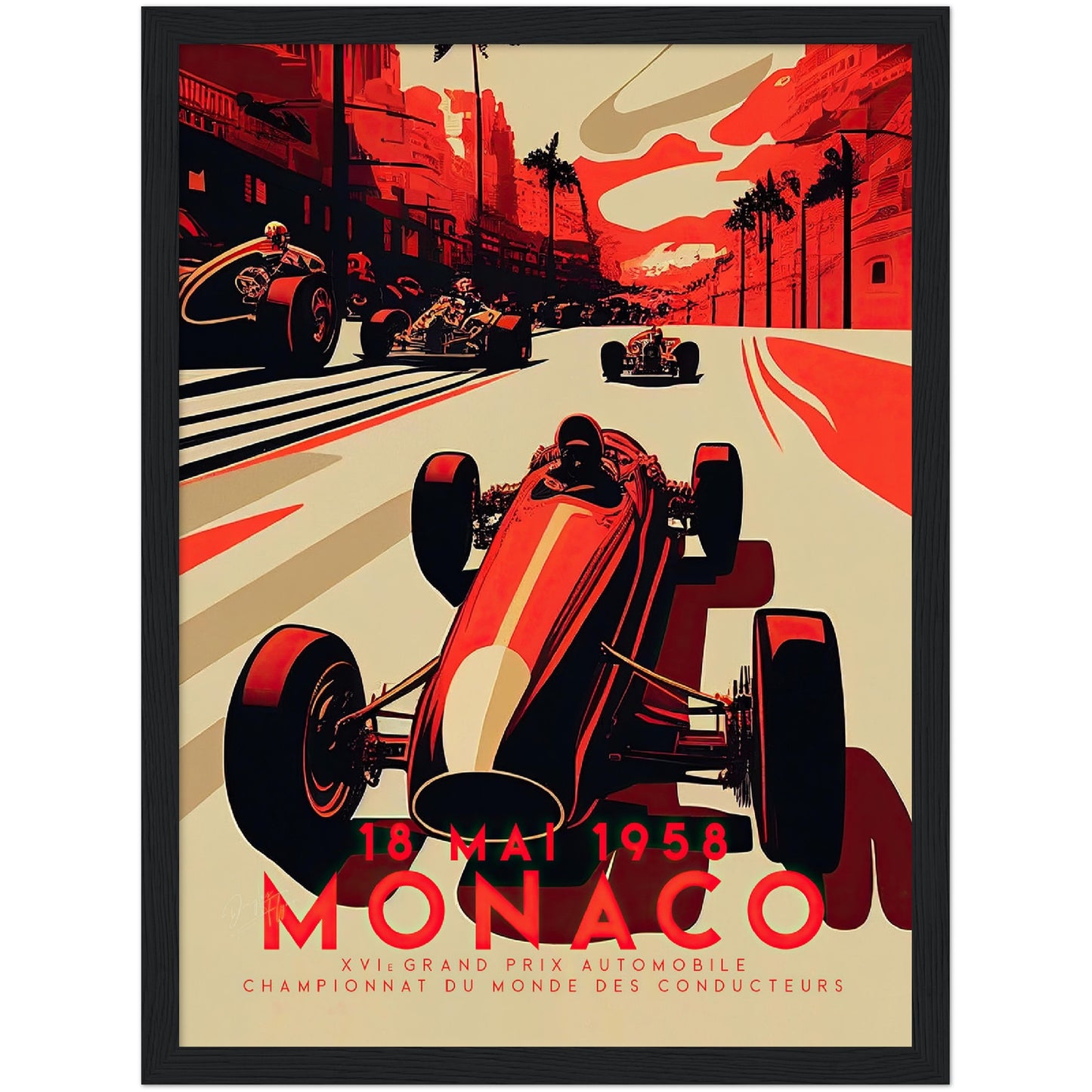 »Echoes of Engine Roars« retro poster