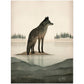»Wolf Listen and Mull Things Over« retro poster