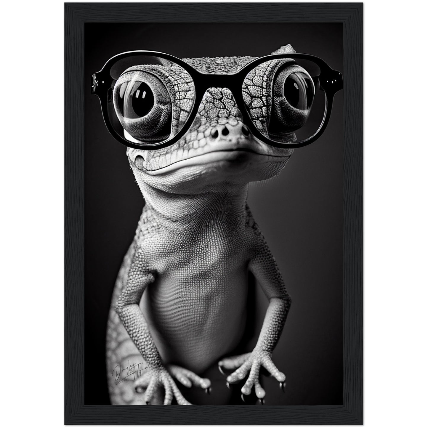 »Clever Chameleon« retro poster