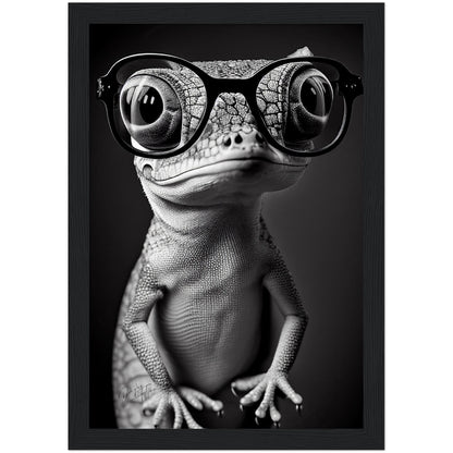 »Clever Chameleon« retro poster