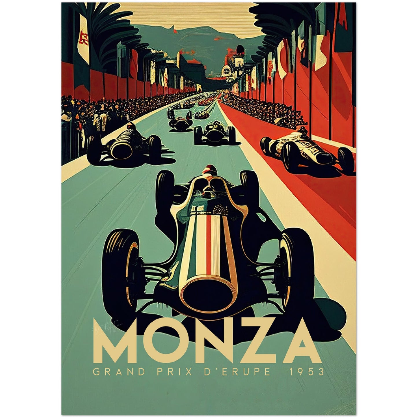 »Heritage Hot Laps« retro poster