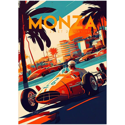 »Untold Stories of Racing« retro poster