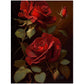 »Soft and Serene Flowers« retro poster