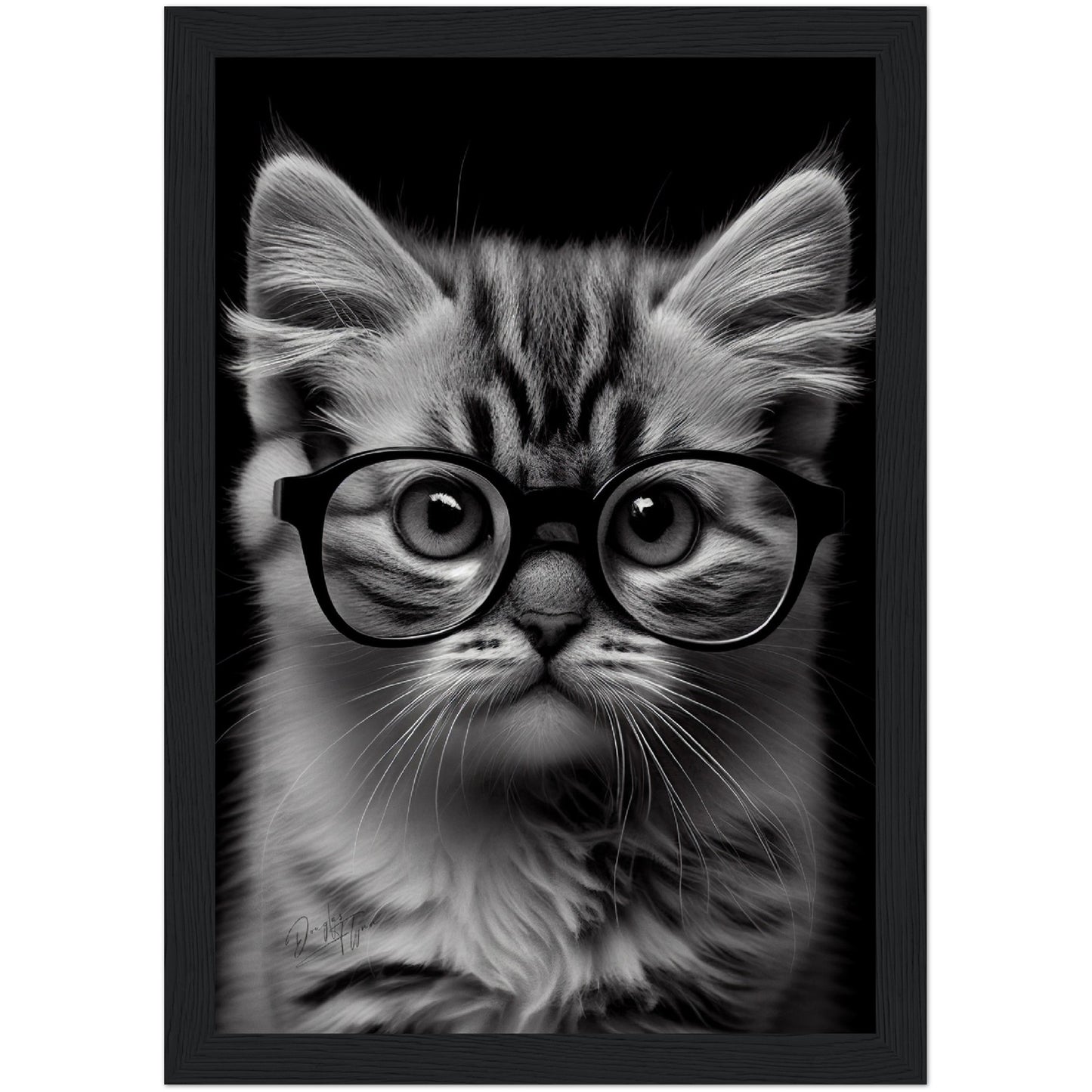 »Wise Whiskers« retro poster